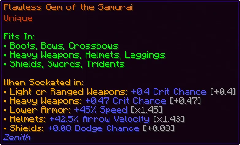 Zenith Mod (1.20.1) Screenshot