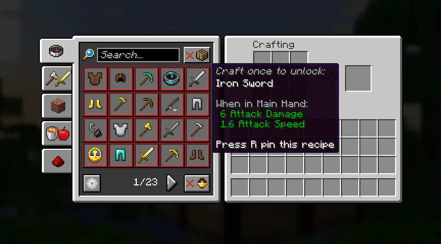 Better Recipe Book Mod (1.21.1) Screenshot