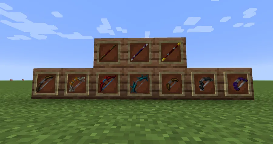 MC Dungeons Weapons Mod (1.20.1) Screenshot