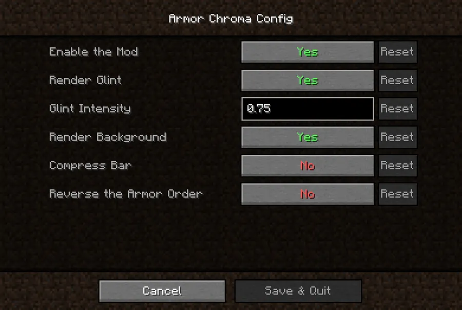 Armor Chroma for Fabric Mod (1.21.5) Screenshot