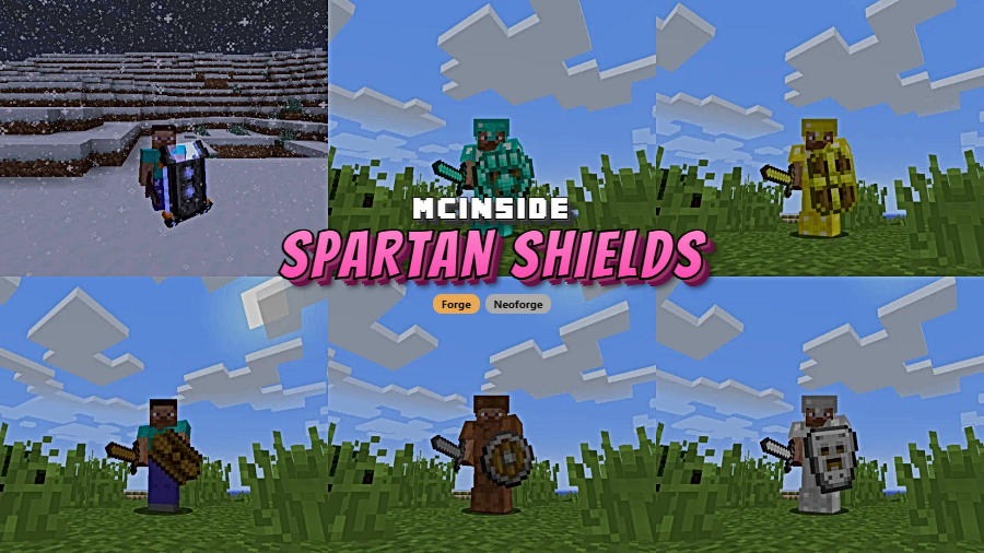 Spartan Shields Mod (1.20.1) - thumbnail