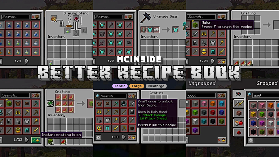 Better Recipe Book Mod (1.21.1) - thumbnail