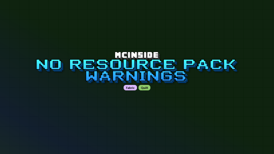No Resource Pack Warnings Mod (26.1) - thumbnail