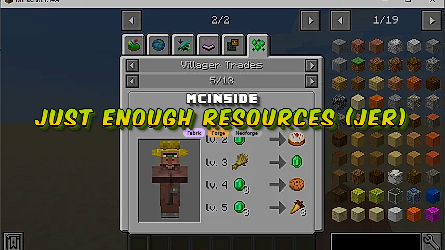 Just Enough Resources (JER) Mod (1.21.11) - thumbnail