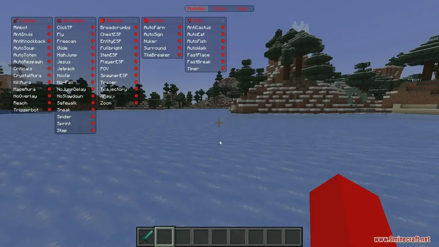 Aoba Client Mod screenshot 2