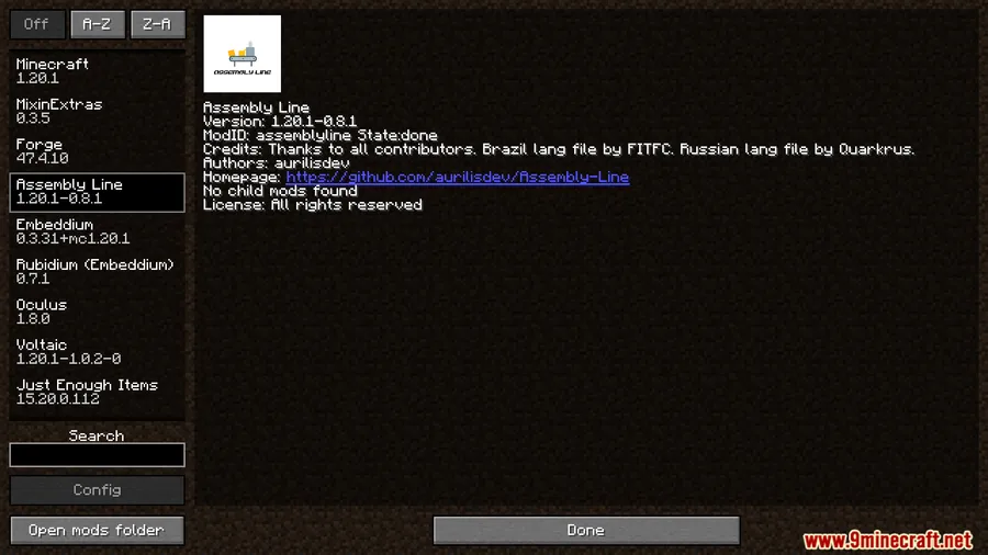 Assembly Lines Mod screenshot 1 showing mod in action