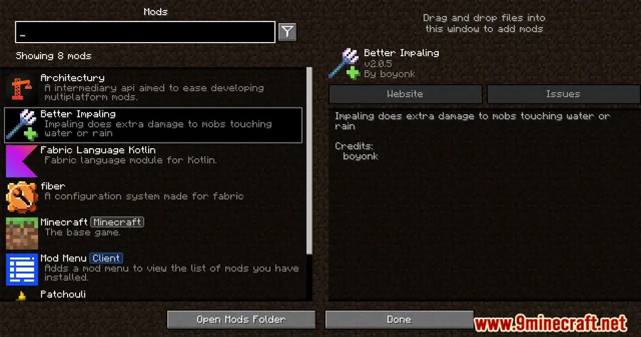 Better Impaling Mod screenshot 1