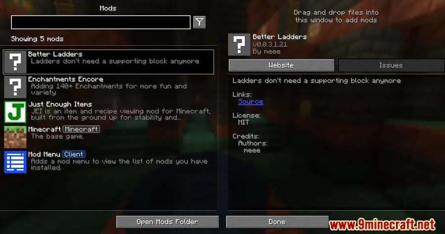 Better Ladders Mod screenshot 1