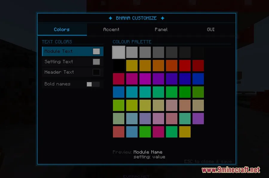 Bnana Client Mod screenshot 2 showing mod in action