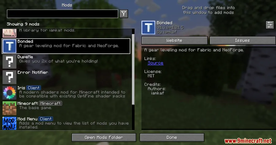 Bonded Mod screenshot 1 showing mod in action