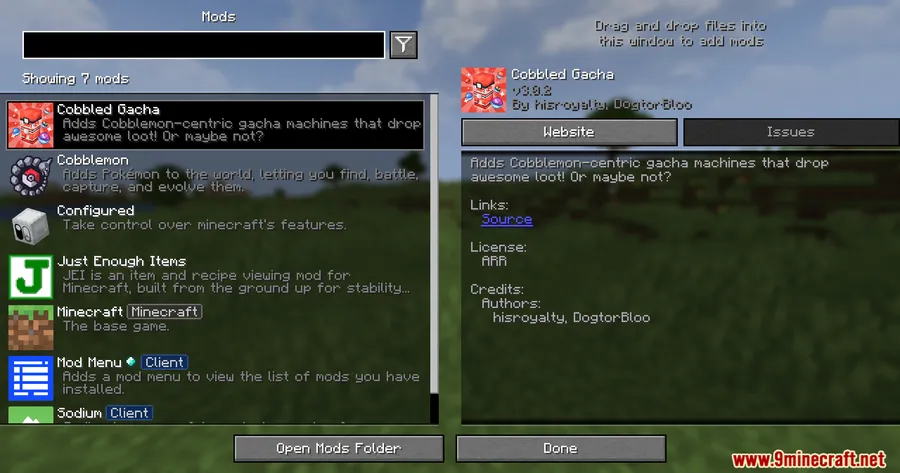 Cobbled Gacha V3 Mod screenshot 1