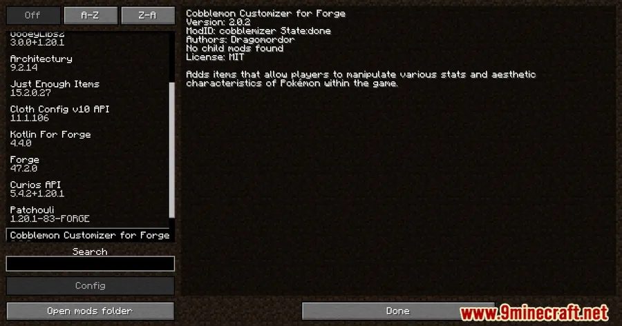 Cobblemizer Mod screenshot 1 showing mod in action