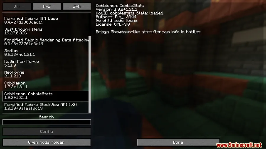 Cobblemon CobbleStats Mod screenshot 1