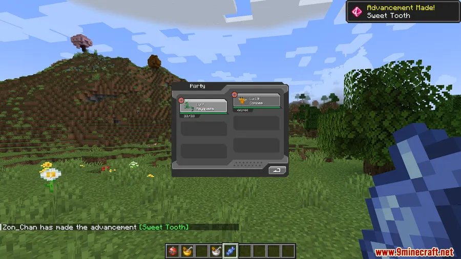 Cobblemon No Fullness Mod screenshot 2 showing mod in action