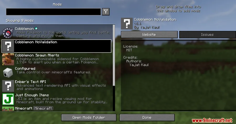 Cobblemon NoValidation Mod screenshot 1