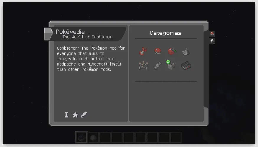 Cobblepedia Mod screenshot 2 showing mod in action