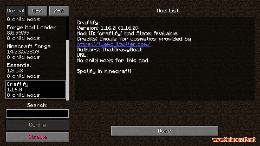 Craftify Mod screenshot 1 showing mod in action