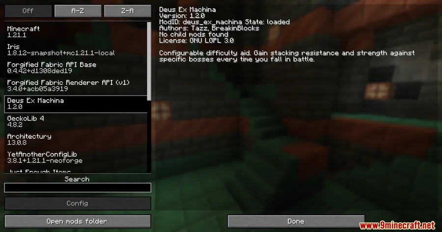 Deus Ex Machina Reborn Mod screenshot 1 showing mod in action