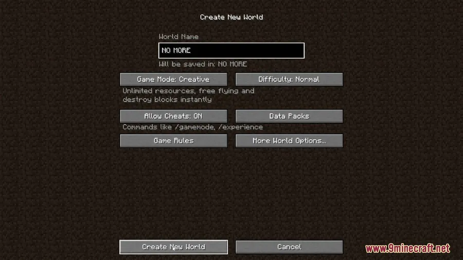 Disable Custom Worlds Advice Mod screenshot 2