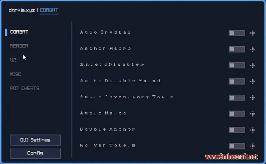 Dqrkis Client Mod screenshot 2 showing mod in action
