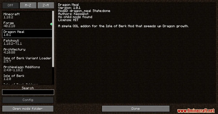 Dragon Feed Mod screenshot 1 showing mod in action