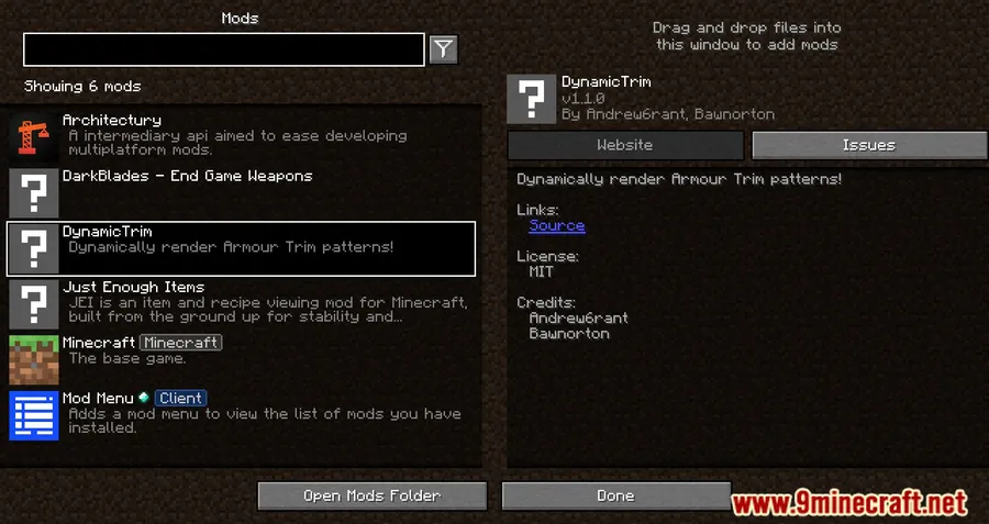 Dynamic Trim Mod screenshot 1 showing mod in action