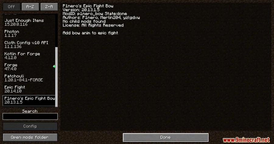 Epic Bow Mod screenshot 1 showing mod in action