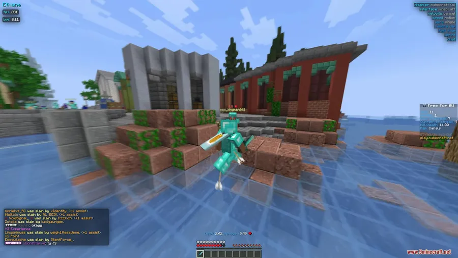 Ethane Client Mod screenshot 2 showing mod in action