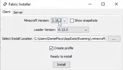 Fabric Loader screenshot 1