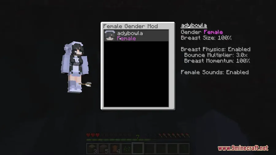 Female Gender Mod screenshot 2 showing mod in action