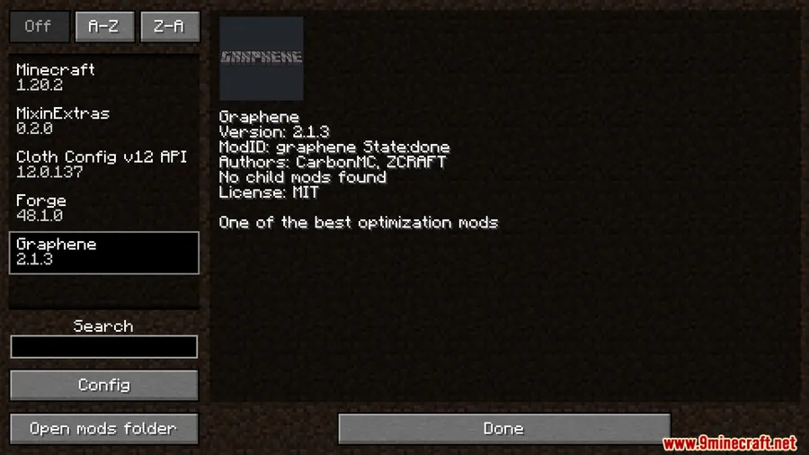 Graphene Mod screenshot 1