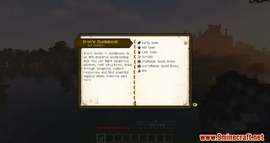 Iron's Spells 'n Spellbooks Mod screenshot 2 showing mod in action