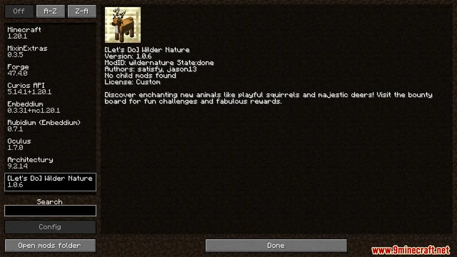 Let's Do WilderNature Mod screenshot 1 showing mod in action