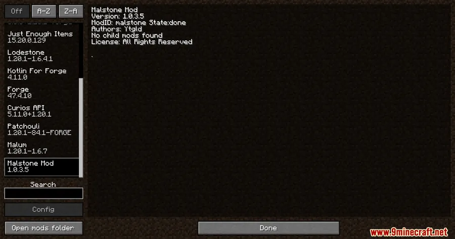 Malstone Mod screenshot 1 showing mod in action