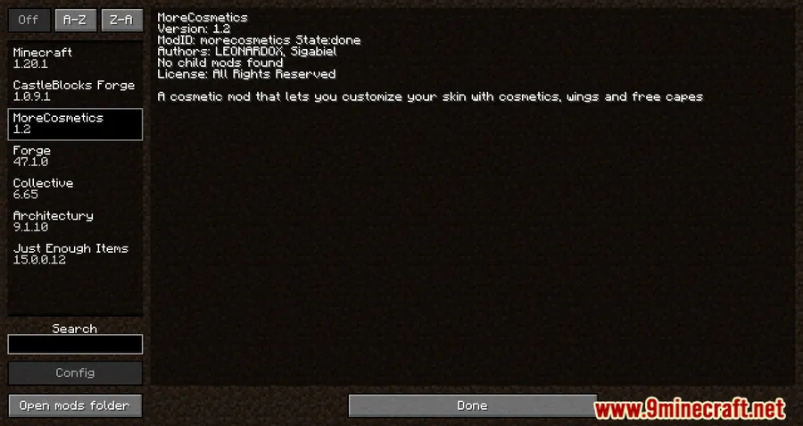 More Cosmetics Mod screenshot 1 showing mod in action