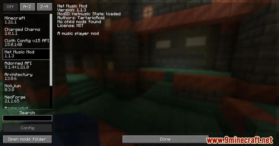 Net Music Mod screenshot 1 showing mod in action