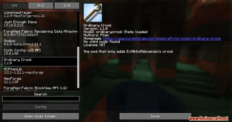 Ordinary Crook Mod screenshot 1 showing mod in action