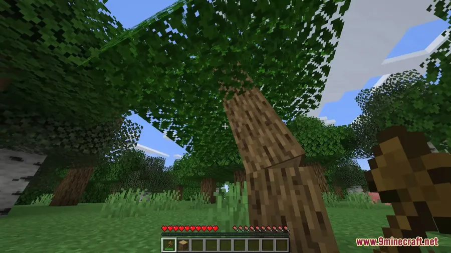 Panda's Falling Tree's Mod screenshot 2 showing mod in action