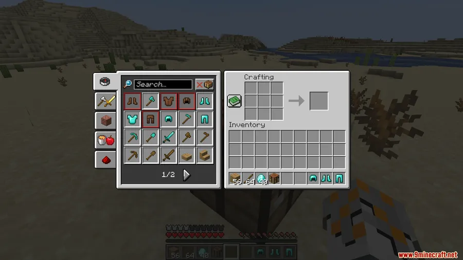 QuickCraft Mod screenshot 2 showing mod in action