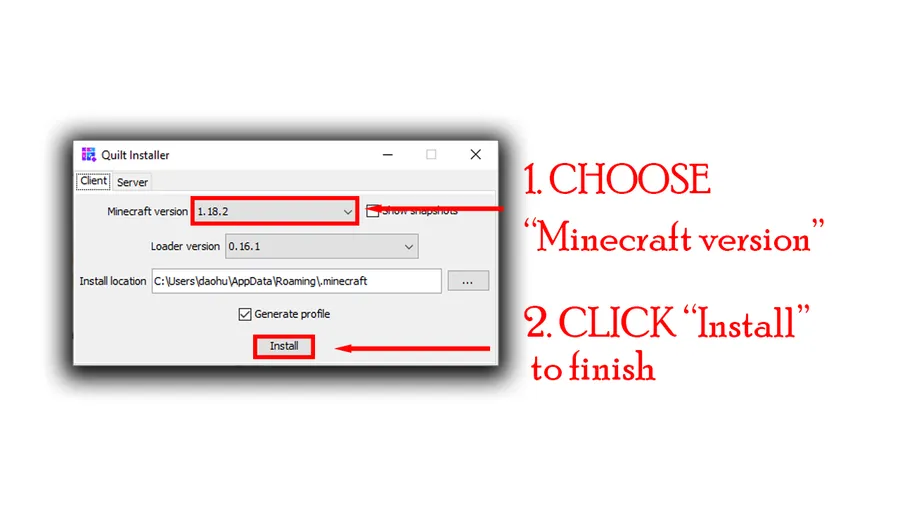 Quilt Installer screenshot 1