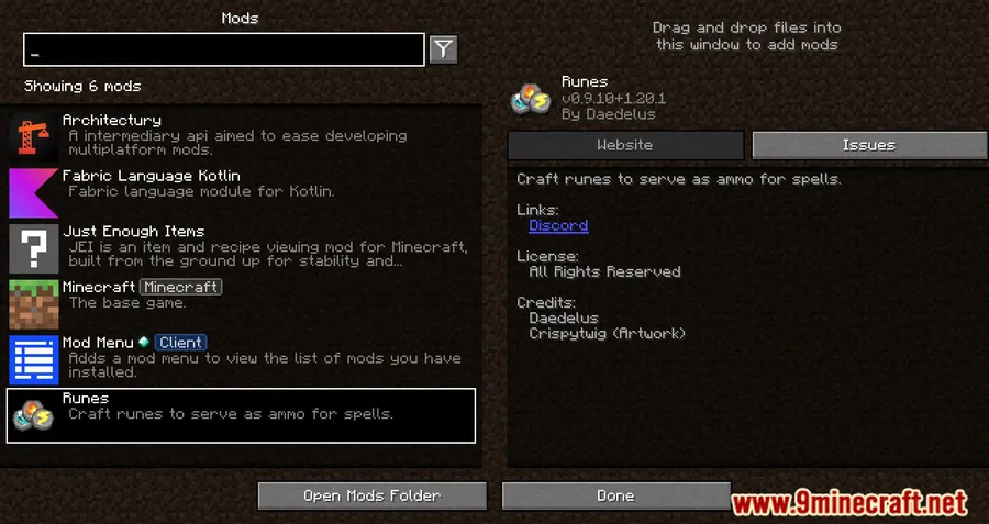 Runes Mod screenshot 1