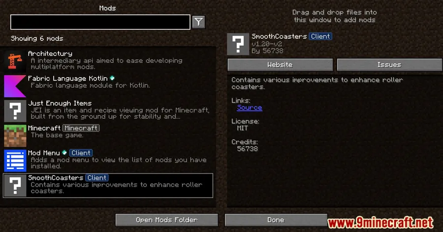 Smooth Coasters Mod screenshot 1