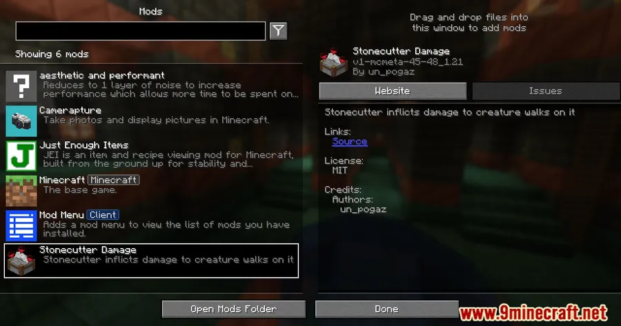 Stonecutter Damage Mod screenshot 1