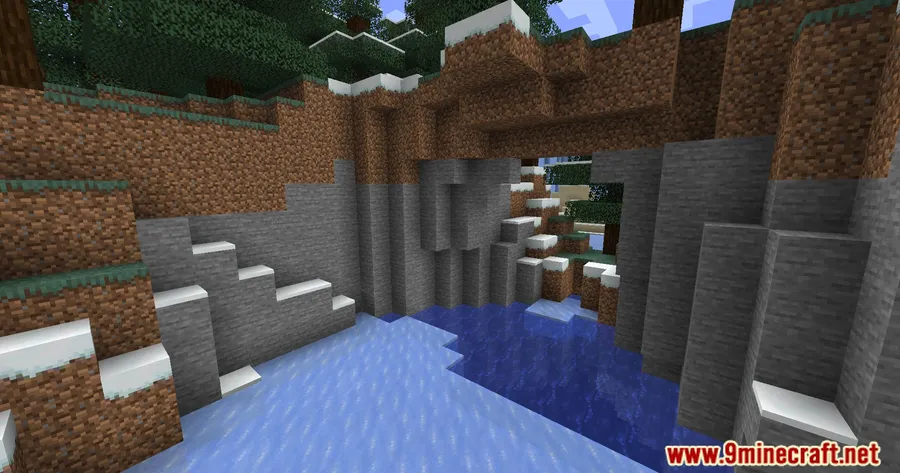 Stony Cliffs Are Cool Mod screenshot 2 showing mod in action