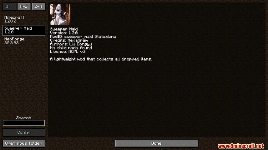 Sweeper Maid Mod screenshot 1 showing mod in action