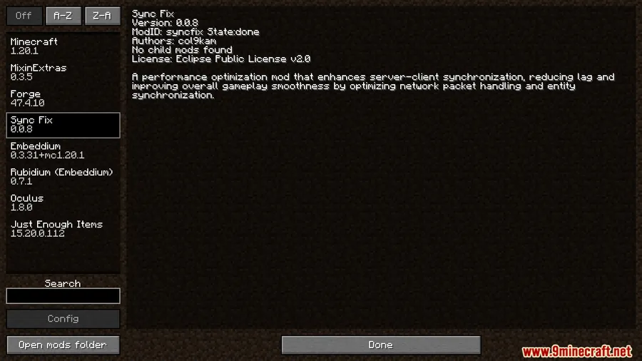 Sync Fix Mod screenshot 1 showing mod in action