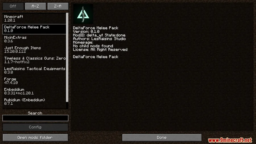 TacZ DeltaForce Melee Pack Mod screenshot 1