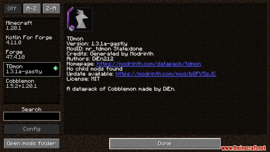 TDmon Mod screenshot 1 showing mod in action