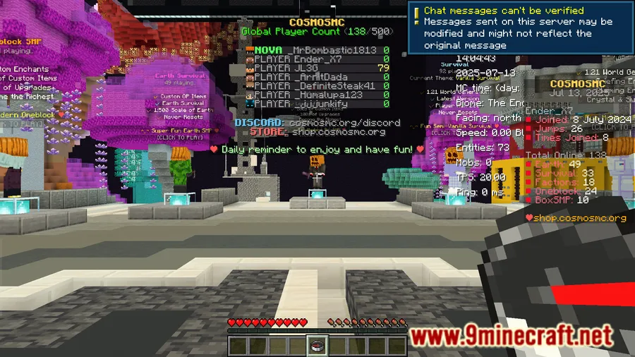 Tab Ping Mod screenshot 1 showing mod in action