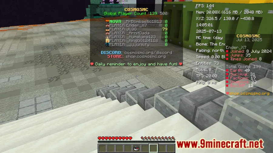 Tab Ping Mod screenshot 2 showing mod in action